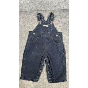 Vintage Baby Gap Y2K Blue Corduroy Overalls Infant Size 6-12 Months